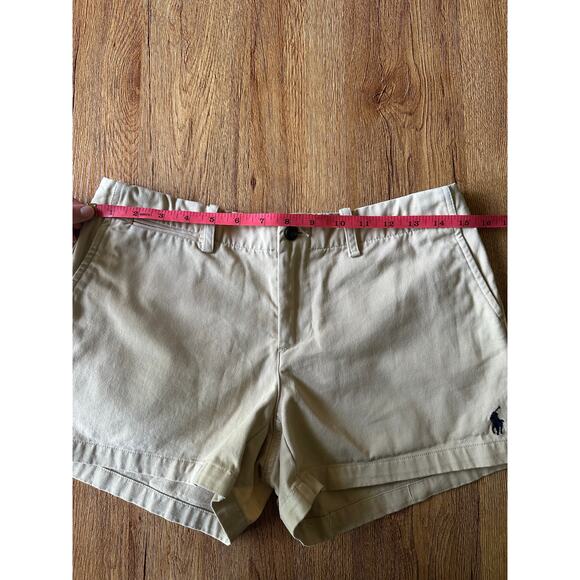 Ralph Lauren Sport Vtg Low Rise Khaki Shorts Size 4 - Picture 6 of 9
